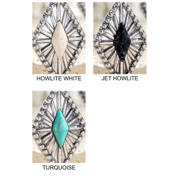 Boho Semi-Precious Stone Earrings - Picture 7 of 7